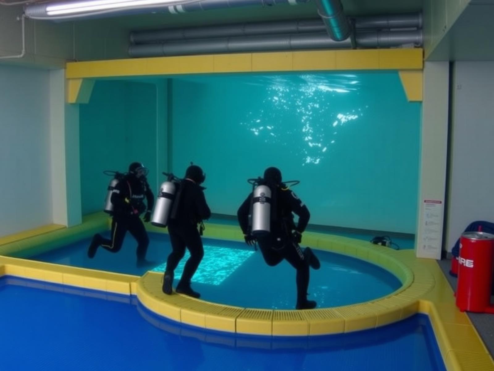 Pôle Survie Maritime — Piscine de Simulation Climatique